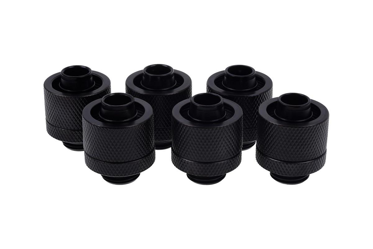 Vandkøling fitting - Alphacool 17234, sort, han billede
