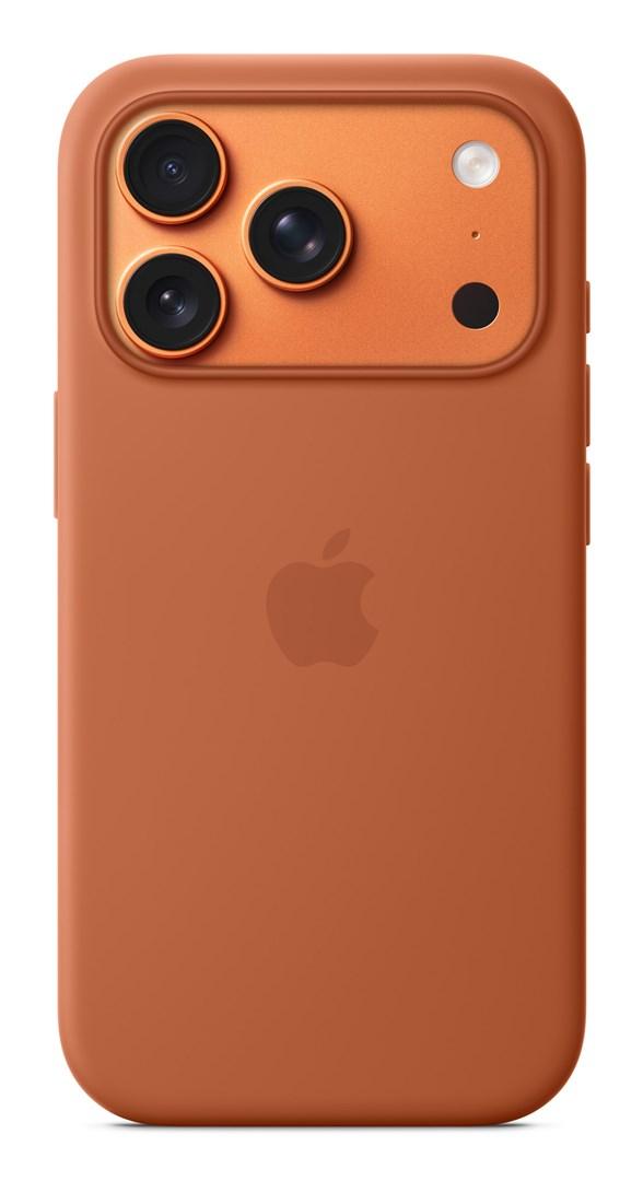 Mobilcover Apple iPhone 17 Pro Silikone med MagSafe - Orange billede