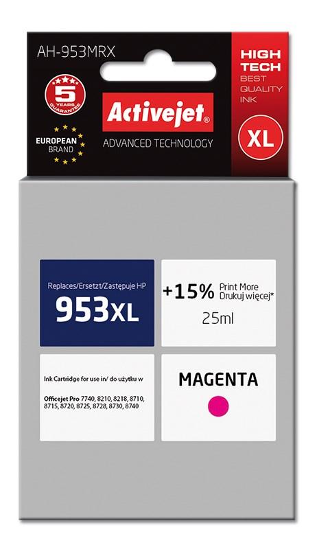 Blækpatron XL til HP – Activejet AH-953MRX, 953XL, magenta, 25 ml billede