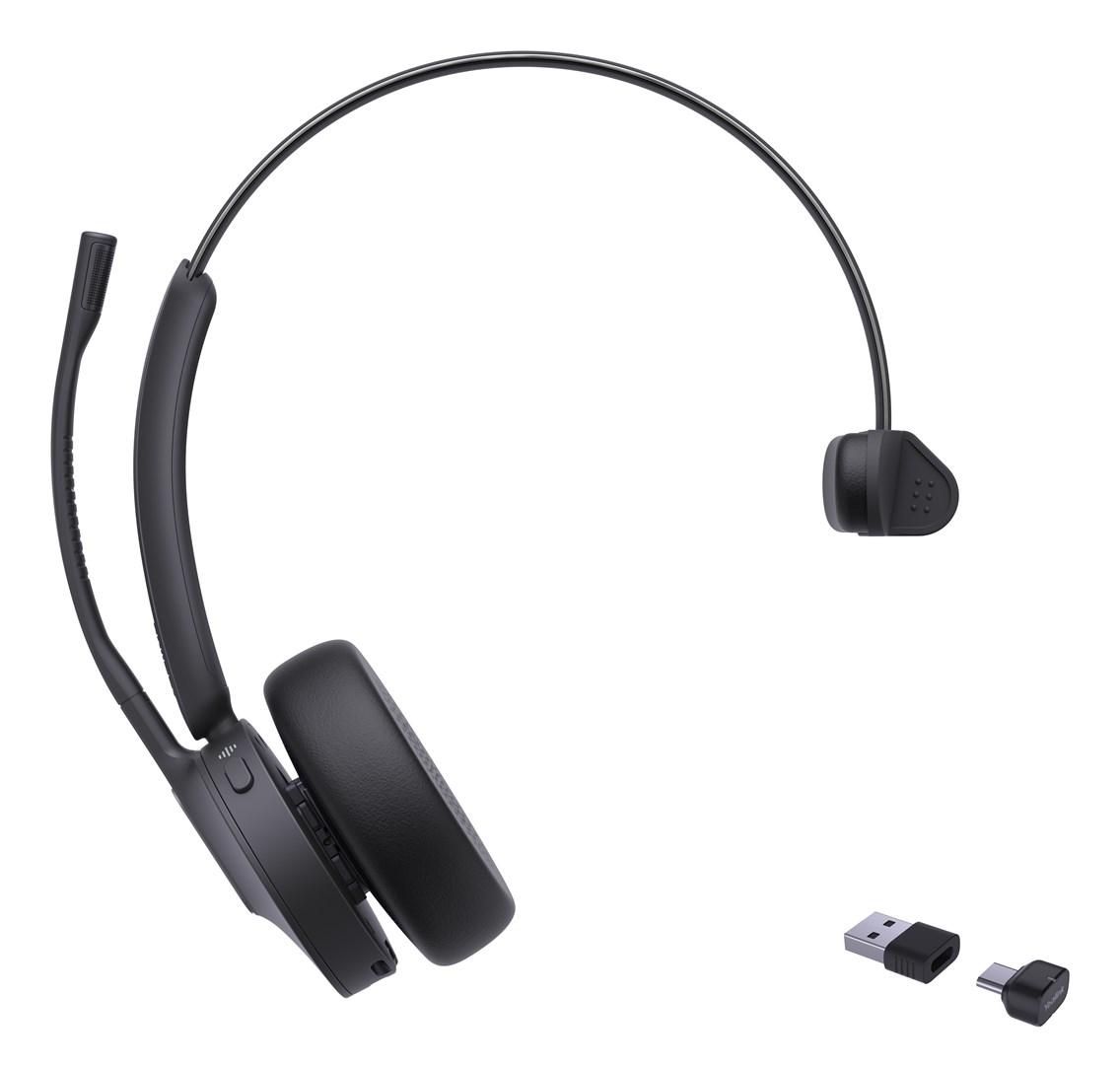 Trådløst headset Yealink BH70 Mono UC med USB‑C/A billede