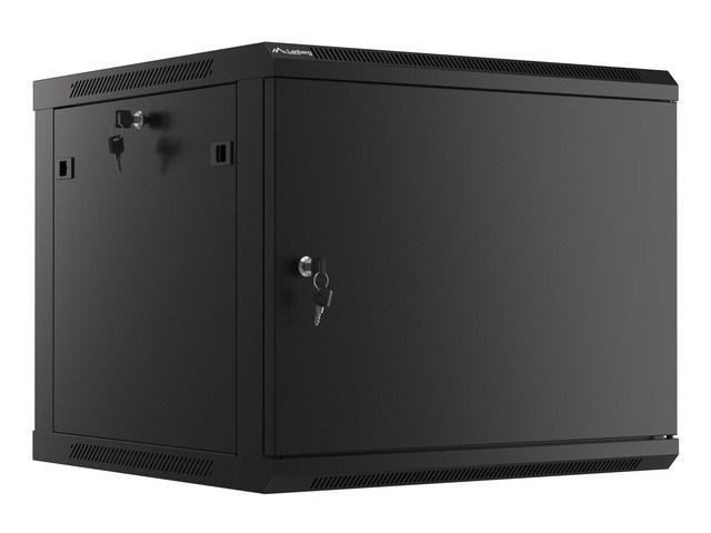 Lanberg WF01-6609-00B - Rack kabinet - vægmonterbar - sort, RAL 9004 - 9U - 19