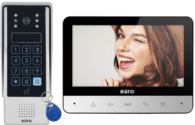 Dørtelefon med video Eura VDP-77A3