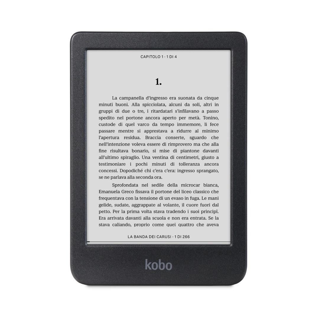 E-bogslæser KOBO Clara BW 6" Touch, 16 GB, Wi‑Fi, sort billede