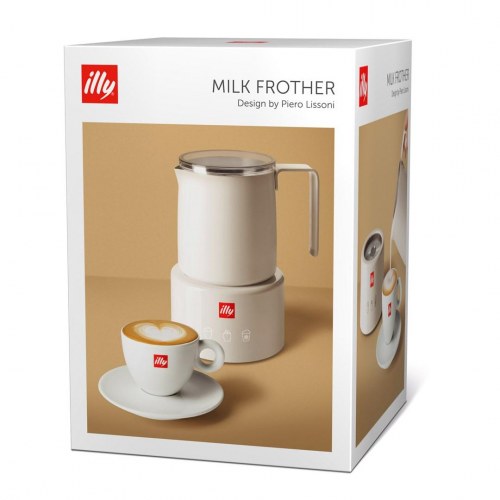 Mælkeskummer automatisk – illy, hvid (250 ml)