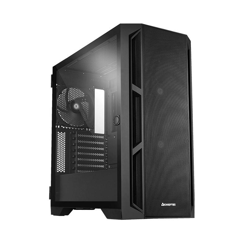 PC kabinet - Chieftec APEX AIR GA-01B-M-OP ATX Midi Tower, sort billede