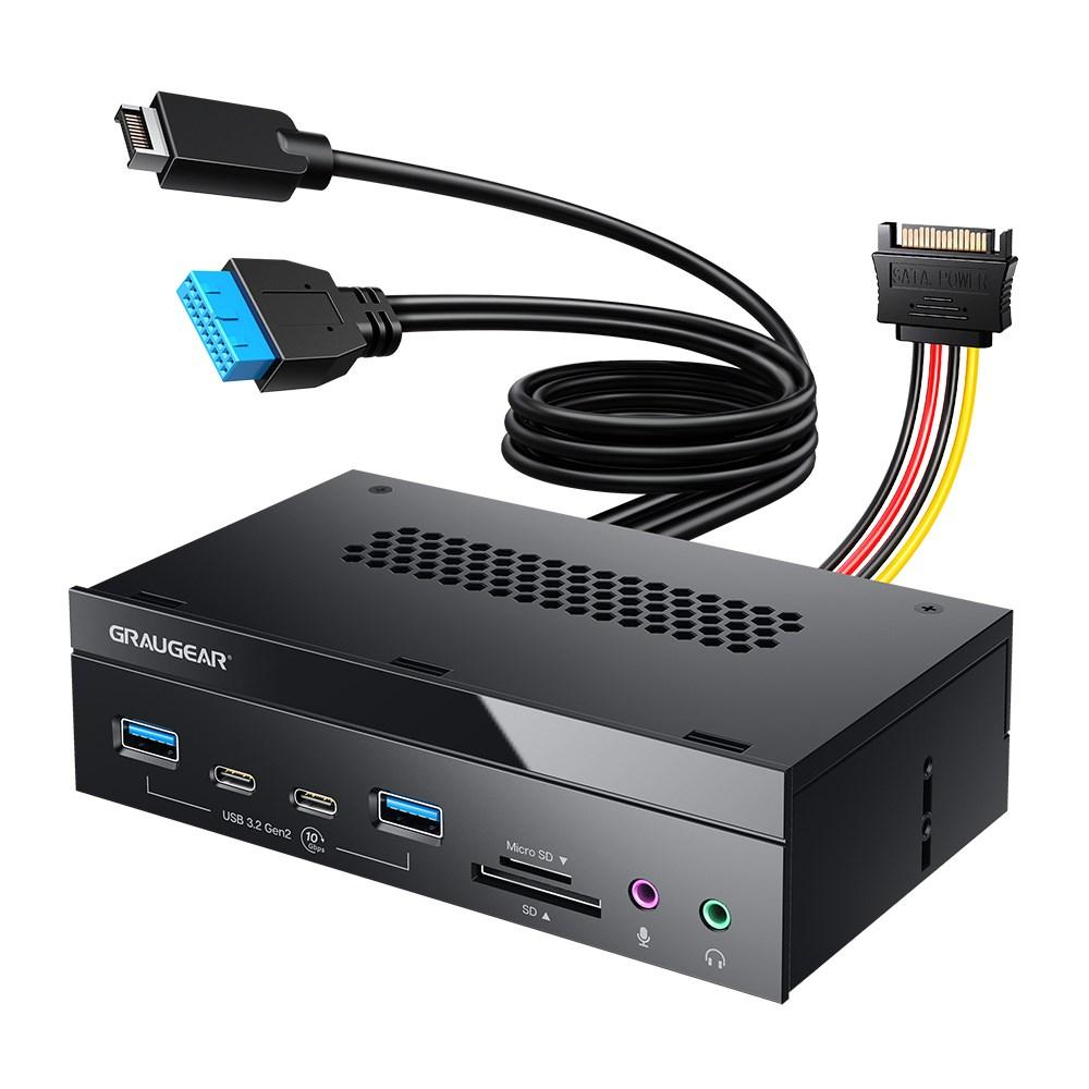USB-hub til pc – GRAUGEAR G-MP03CR-AU, 10.000 Mbit/s