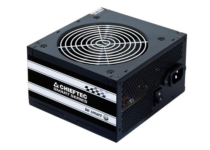 Strømforsyning ATX 500 W - Chieftec Smart GPS-500A8, sort billede