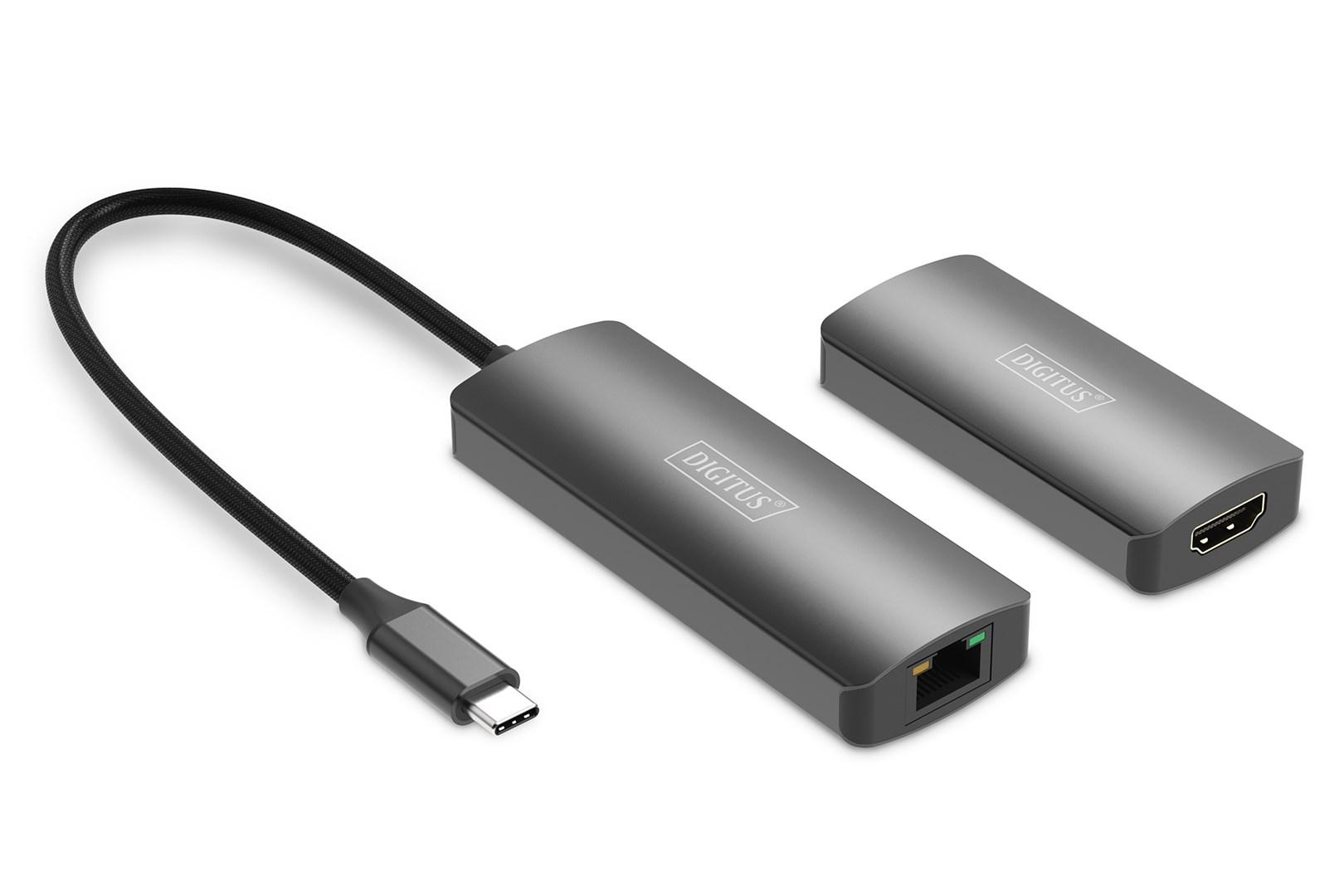 USB-C til HDMI 4K video extender 30 m - DIGITUS billede