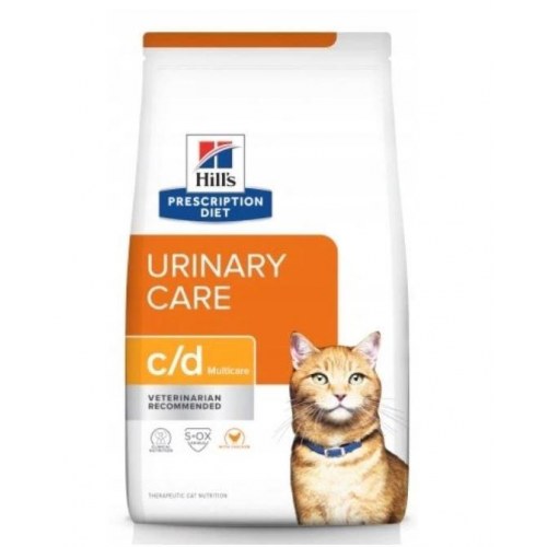 Kattefoder tørfoder Hill's Prescription Diet c/d Urinary Care Multicare Kylling 8 kg