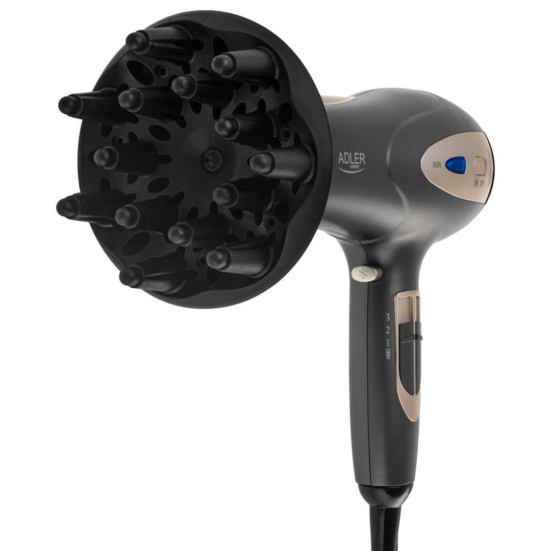 Hårtørrer Adler AD 2248gc – sort/champagne, 2400 W