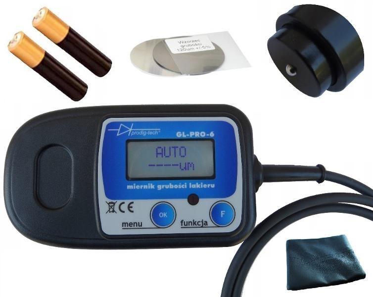 Laktykkelsesmåler Prodig-tech GL-PRO-6 med Fe/Al/Zn-sonde på kabel