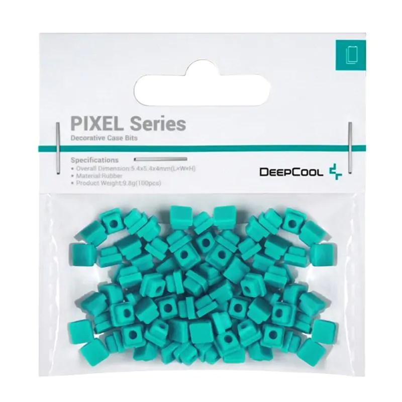 Kabelhåndtering klodser - DeepCool PIXEL, grøn (100 stk) billede