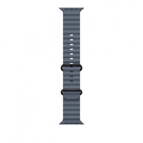 Apple urrem til Apple Watch - Titanium Finish, Anchor Blue (fluorelastomer)