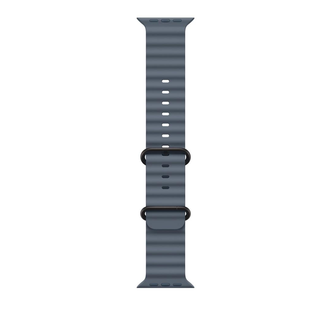 Apple urrem til Apple Watch - Titanium Finish, Anchor Blue (fluorelastomer)