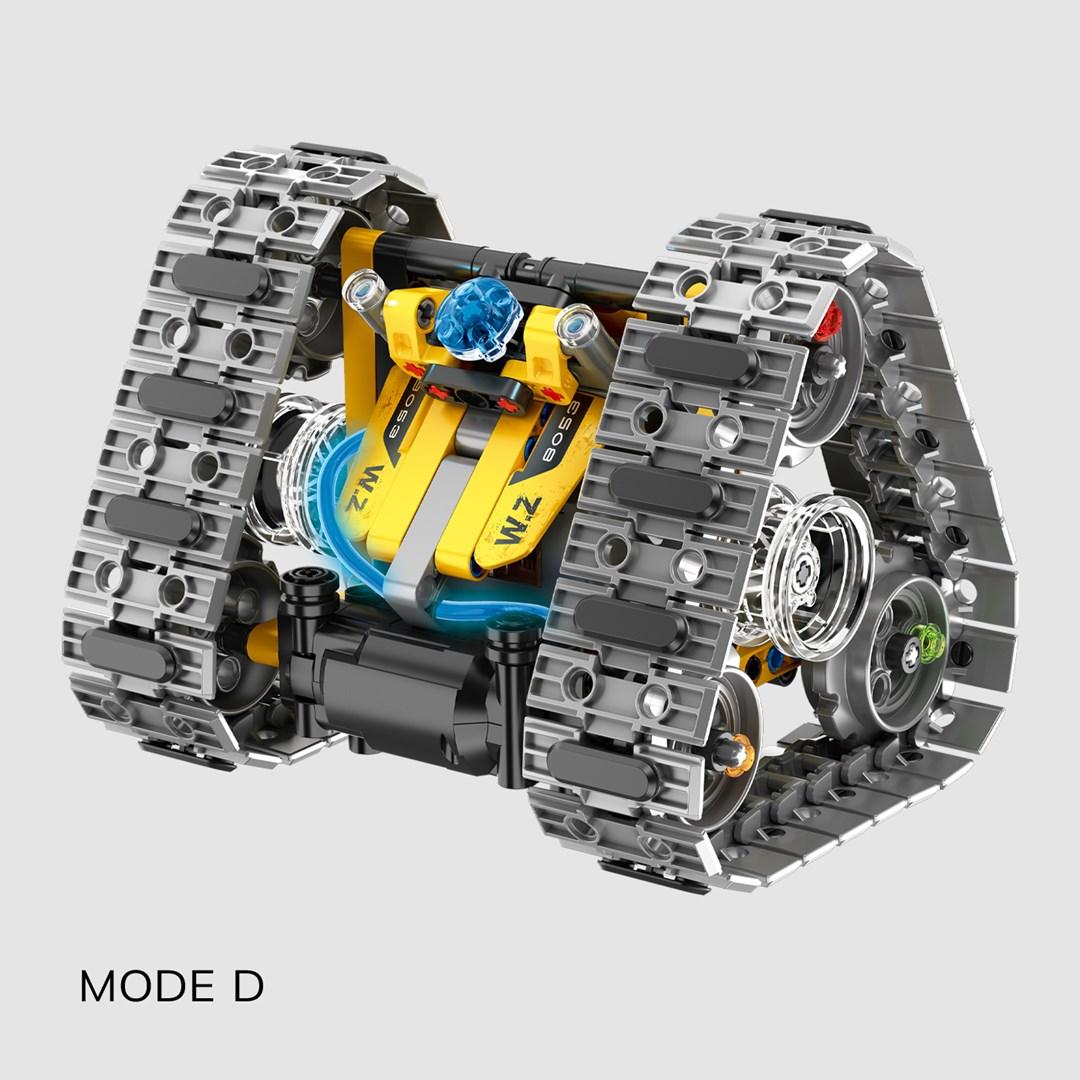 Fjernstyret byggesæt robot 4-i-1 IM MASTER, gul (560 dele)