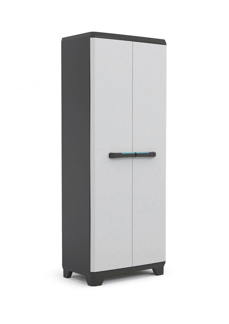 Skab til entré/garage - Keter Linear, fritstående, grå