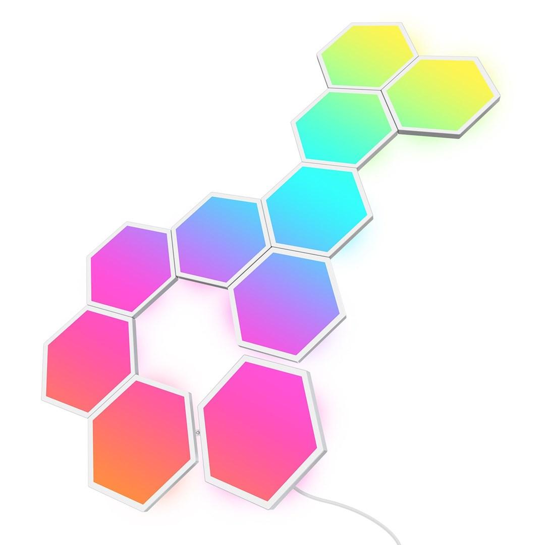 Smart lys paneler - Govee Glide Hexa Wi‑Fi vægpaneler (10 stk.) billede