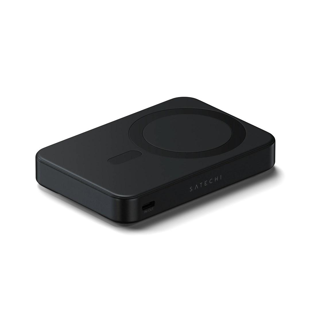 Powerbank med trådløs opladning 10.000 mAh - Satechi, sort billede
