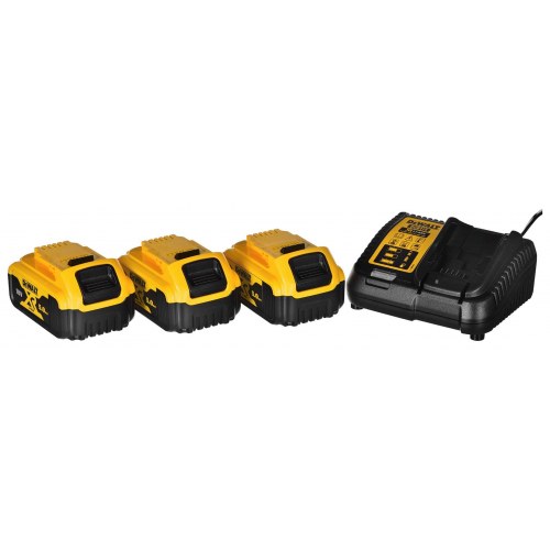 Skruemaskine sæt DeWALT DCK305P3T - slagdriver, borehammer og vinkelsliber 18 V