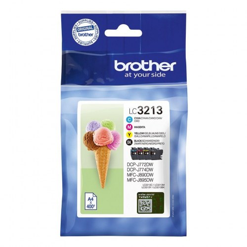 Blækpatron multipack Brother LC3213 – sort/cyan/magenta/gul (original)