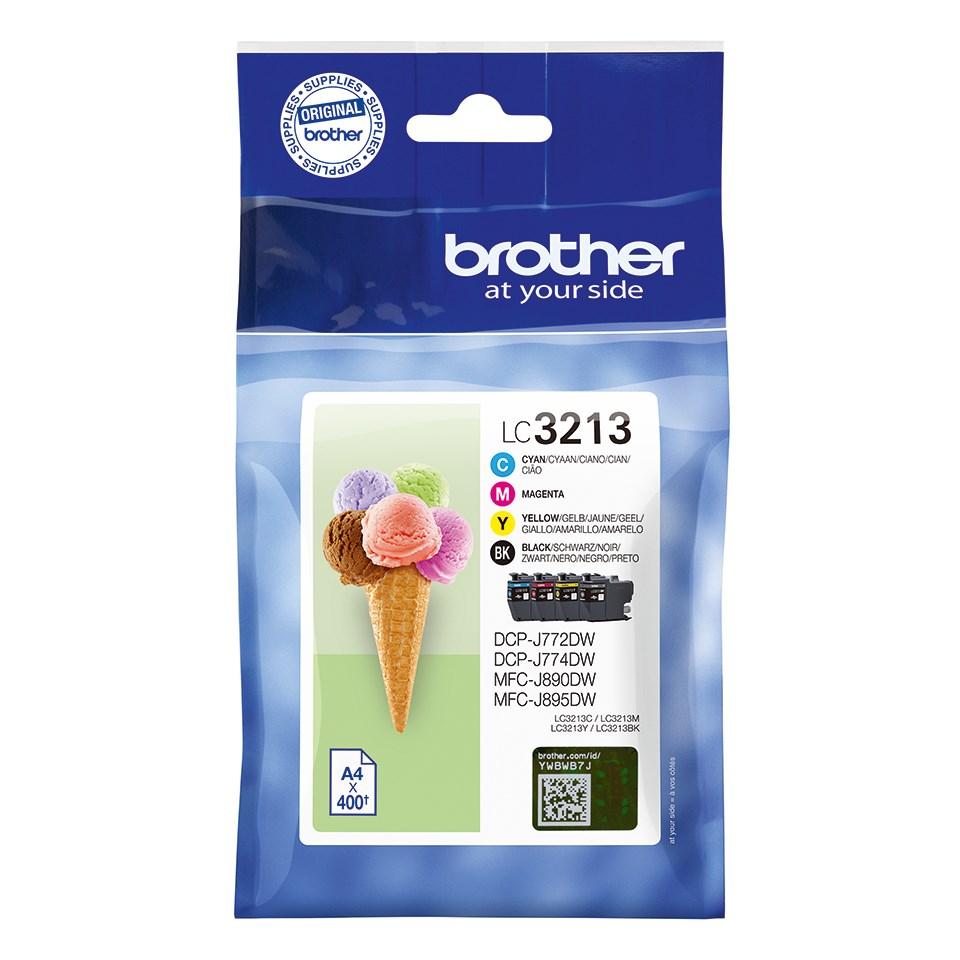 Blækpatron multipack Brother LC3213 – sort/cyan/magenta/gul (original)