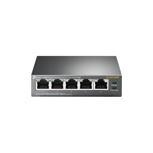 Netværksswitch TP-Link 5-port Gigabit desktop med 4x PoE