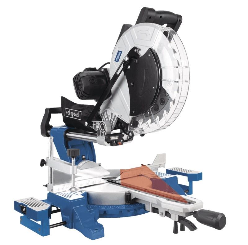 Kap-/geringssav Scheppach HM140L - 2000 W, 7000 o/min, dobbeltskrå billede