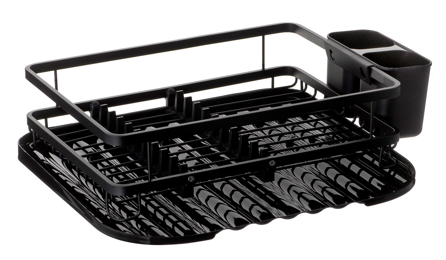 Opvaskestativ 40 cm Maestro MR-1024 - sort, med drypbakke