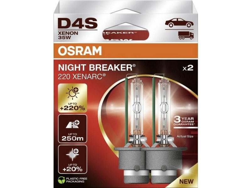 Forlygtepære D4S 42 V 35 W P32d-5 OSRAM Night Breaker 220 - hvid, 2-pak billede
