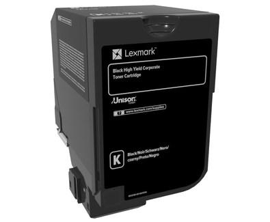 Tonerpatron sort - Lexmark 84C2HKE, Original, High Yield billede