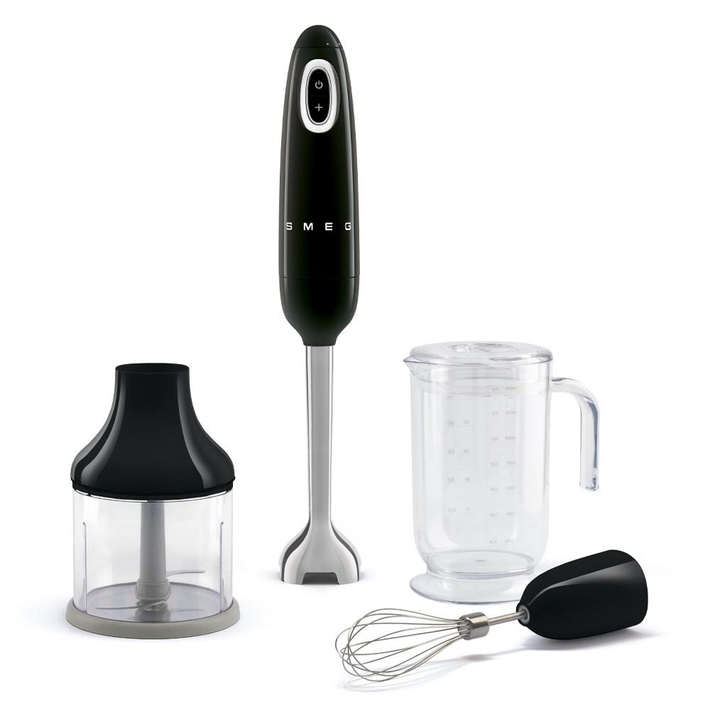 Stavblender SMEG HBF03BLEU – 700 W, sort/rustfrit stål billede