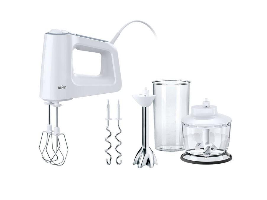 Håndmixer – Braun MultiMix 3 HM 3137 WH, 500 W, hvid billede