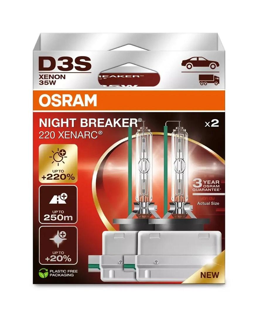 Xenon pærer D3S 35 W - OSRAM Night Breaker 220 XENARC, sæt á 2 billede