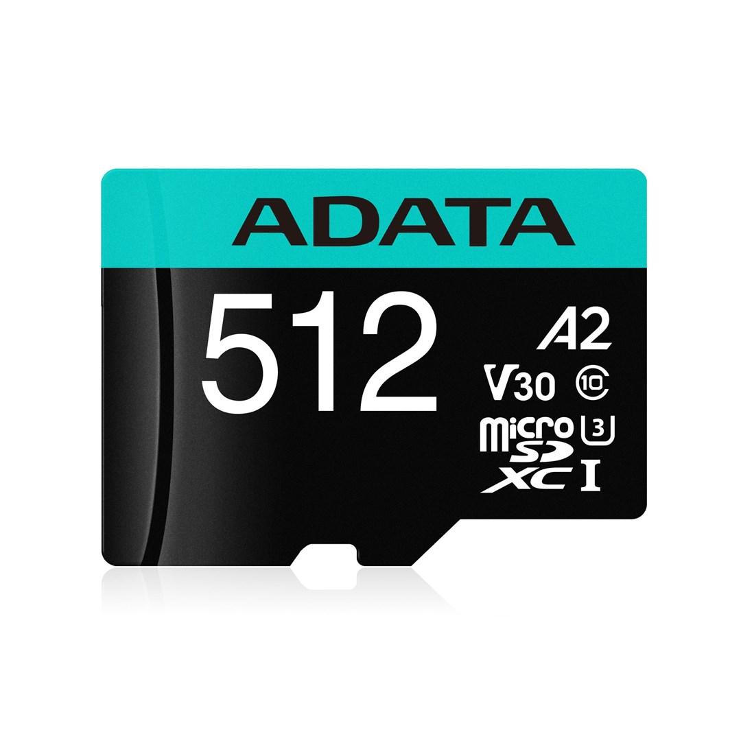 MicroSD-kort ADATA Premier Pro V30S 512 GB A2 UHS-I U3 billede