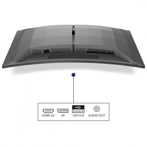 Buet gaming skærm Philips 34" QD‑OLED 3440×1440, 175 Hz