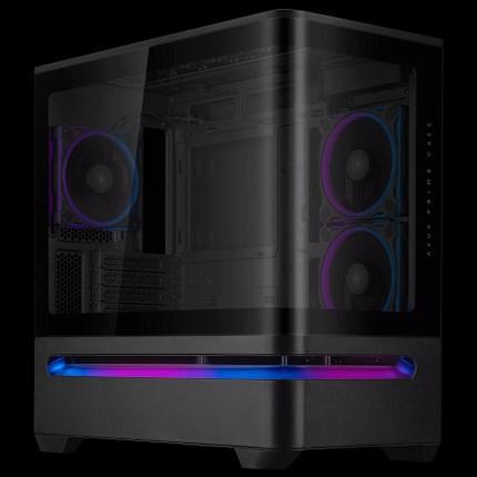 PC kabinet ASUS Prime AP202 TG ARGB - sort (Midi Tower) billede