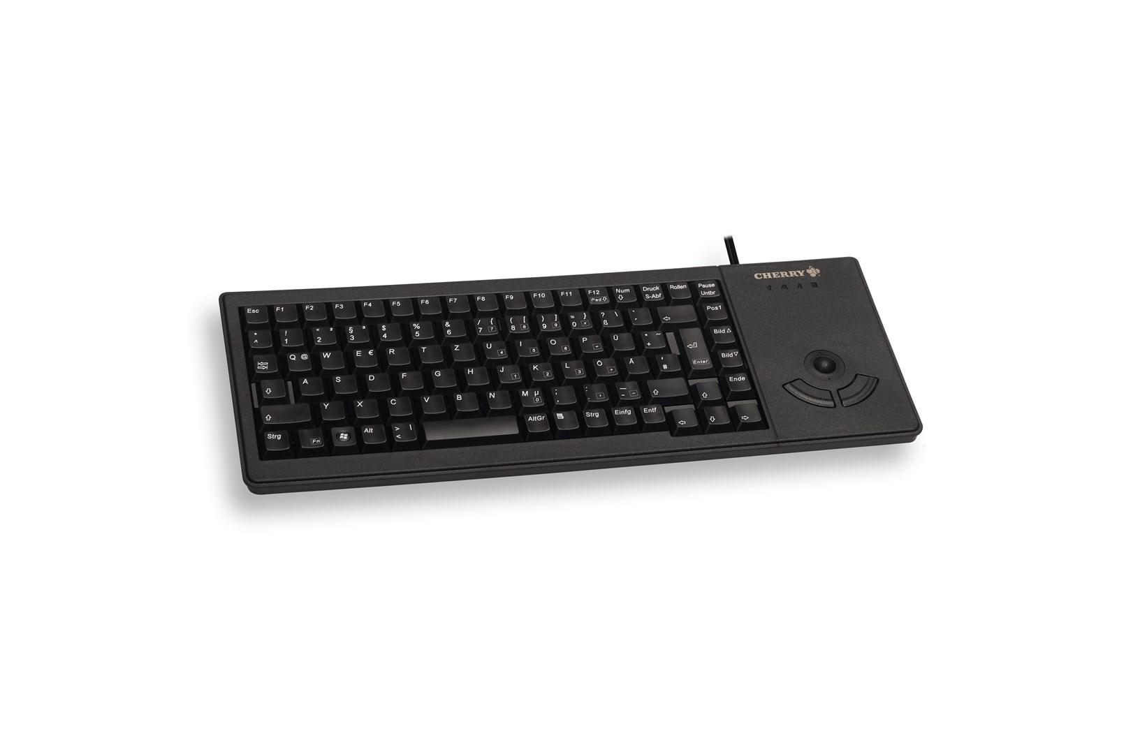 Tastatur med trackball – Cherry XS G84-5400, USB, QWERTZ (tysk), sort