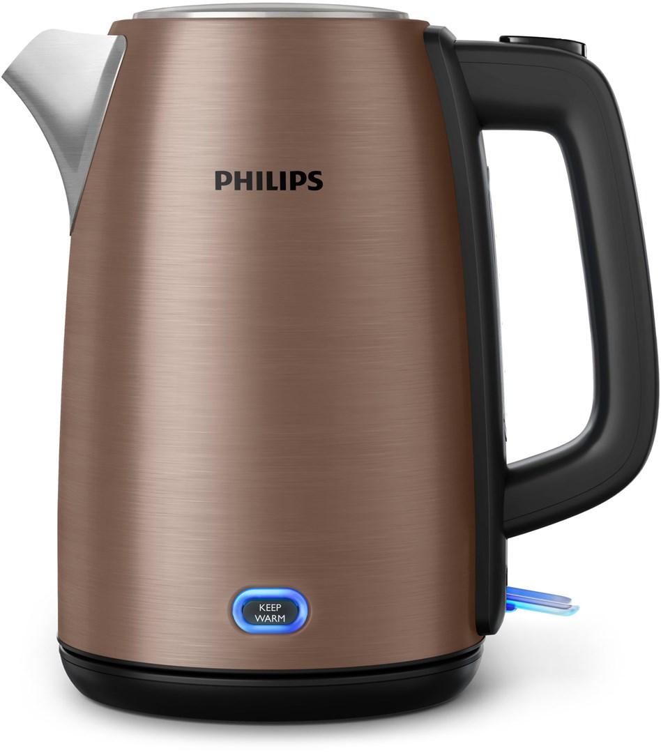 Elkedel Philips Viva Collection HD9355/92 1,7 l 2.060 W - sort/kobber billede