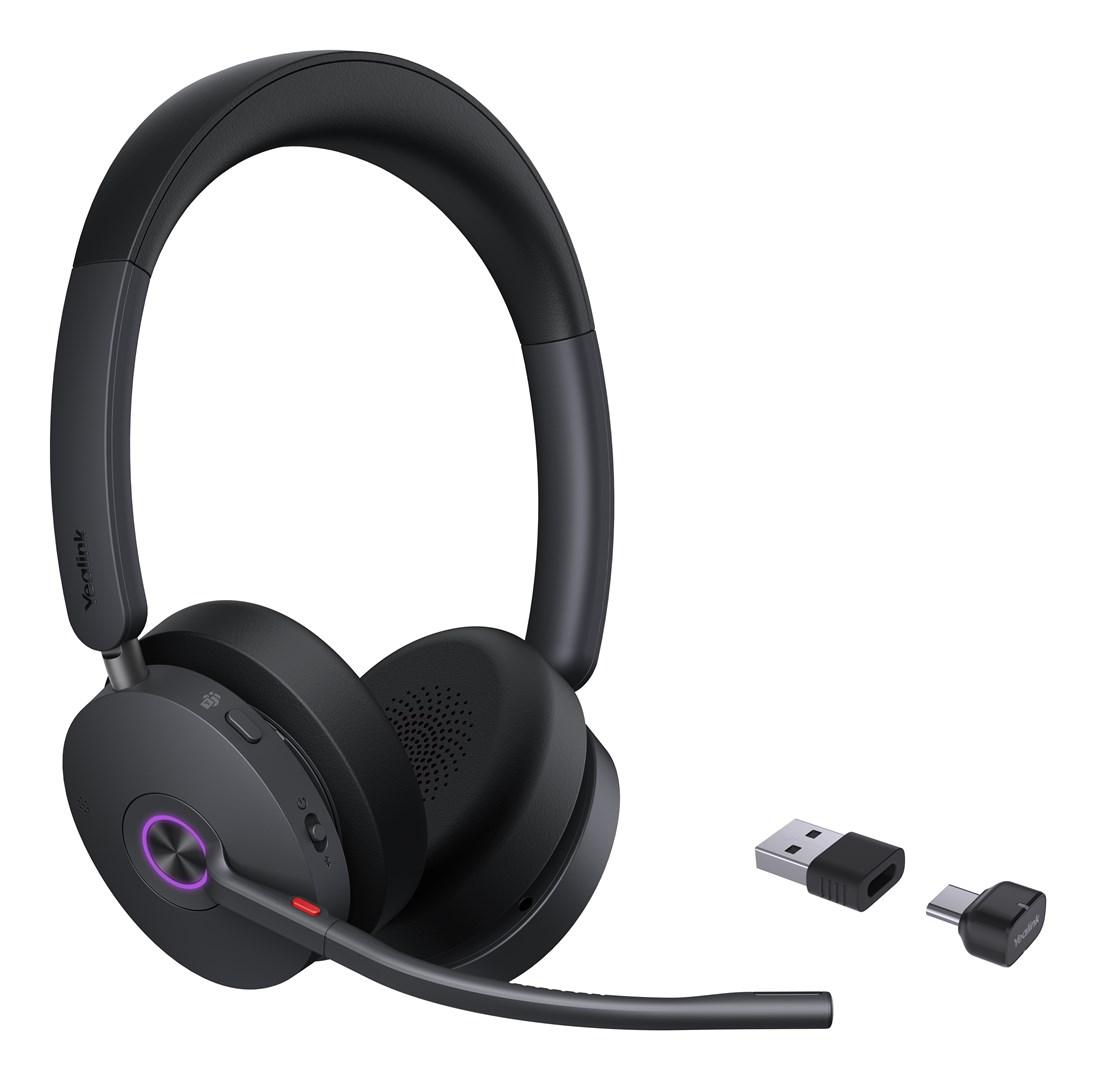 Trådløst headset Yealink BH74 Teams USB-C/A (sort) billede