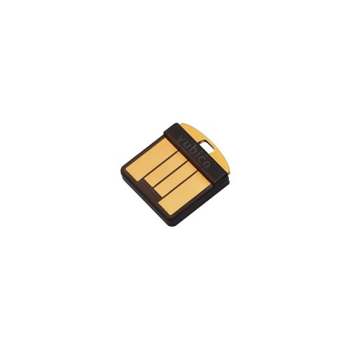 USB-A sikkerhedsnøgle Yubico YubiKey 5 Nano – sort/guld