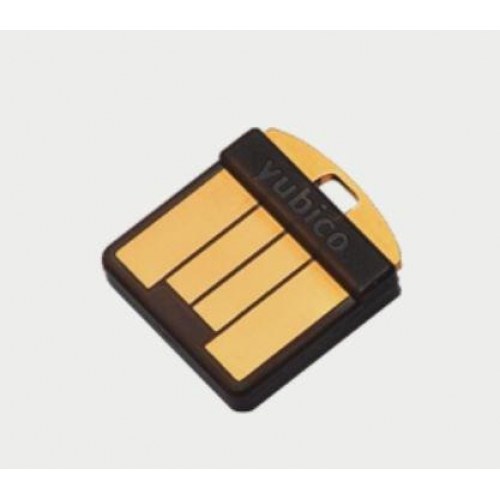 USB-A sikkerhedsnøgle Yubico YubiKey 5 Nano – sort/guld