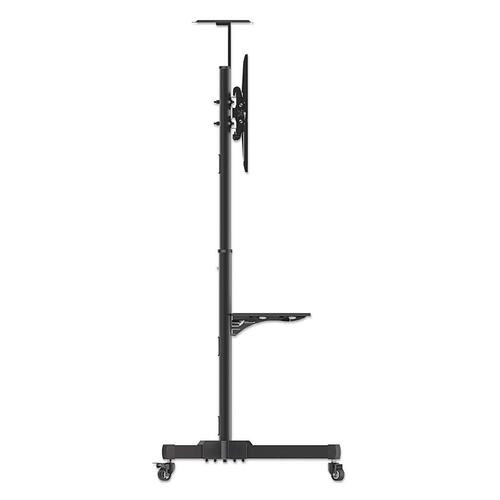 TV-vogn med hjul – Manhattan trolley til 37–70" skærm, sort, VESA 200×200 til 600×400, max 50 kg