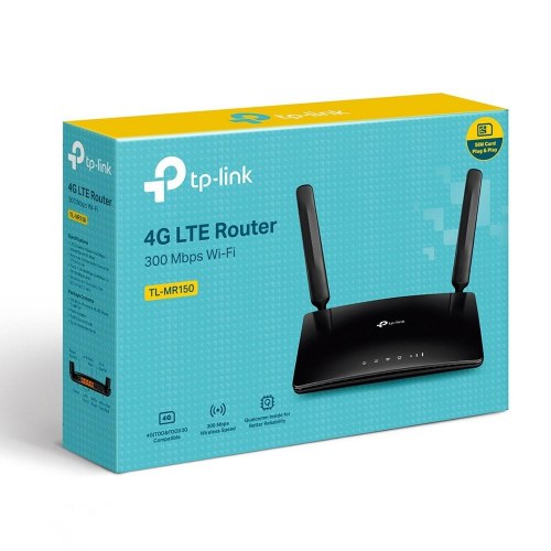 4G router TP-Link TL-MR150 – Wi-Fi 4, 2,4 GHz, Fast Ethernet, sort