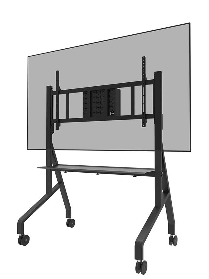 TV-vogn/trolley 65-110" - Neomounts FL50-575BL1, hurtig installation, sort billede