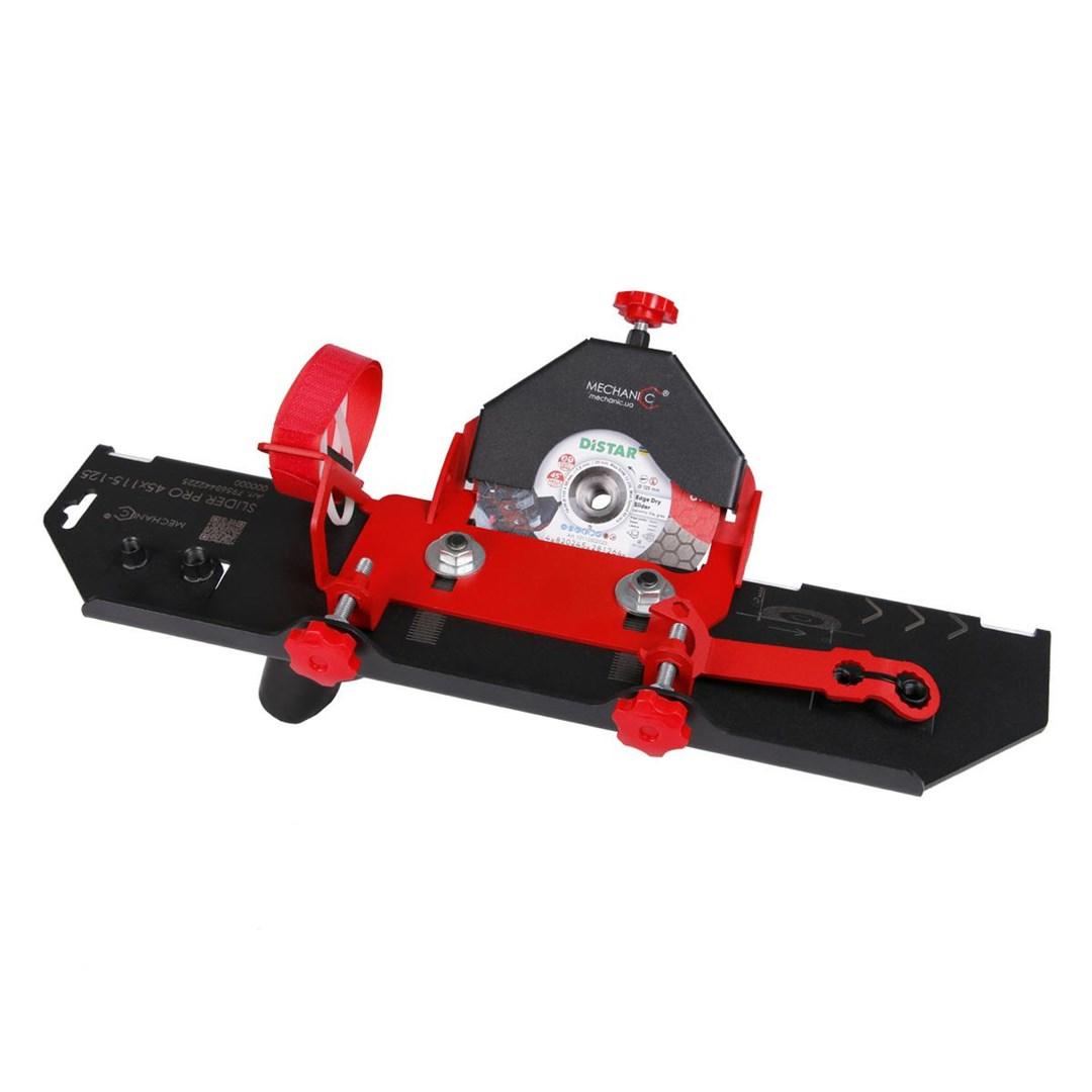Vinkelsliber-tilbehør: DISTAR Mechanic Slider 45 Pro 45° skæreadapter billede