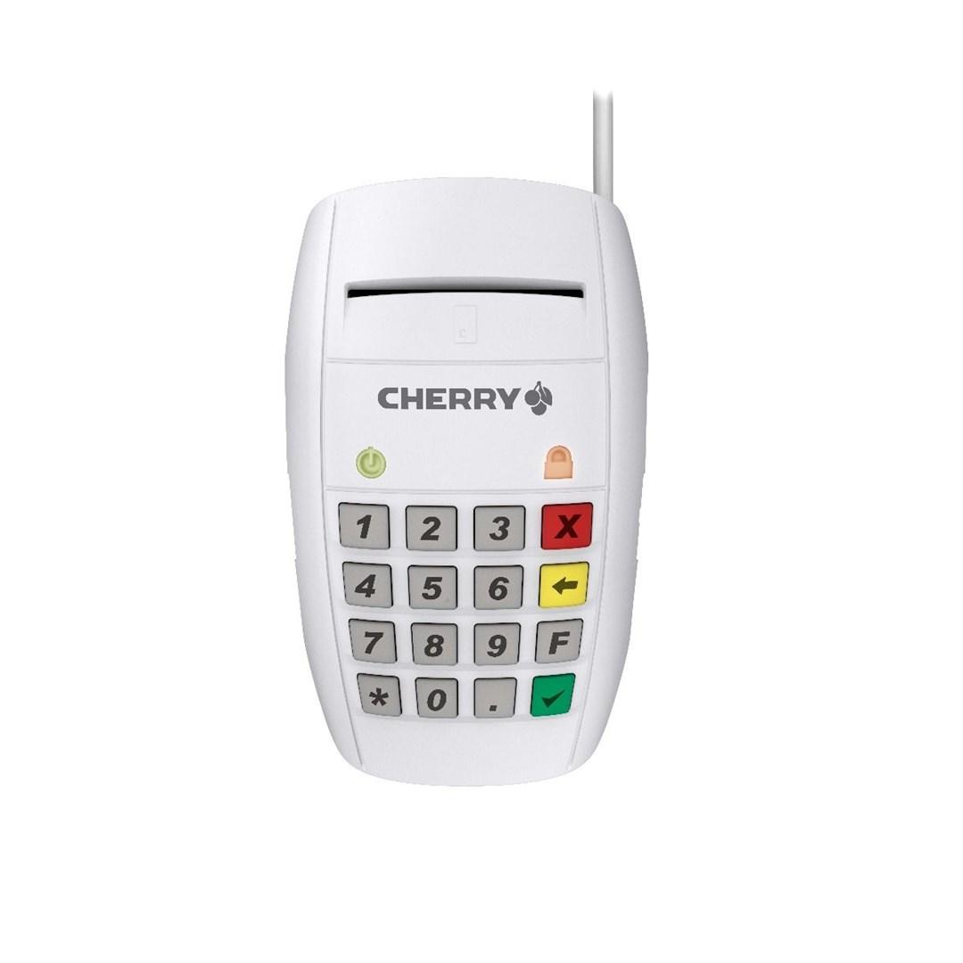 Smart kortlæser Cherry ST-2100 - intelligent adgangskontrol, hvid billede