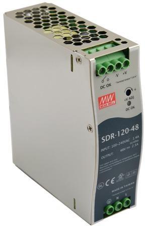 DIN-skinne strømforsyning PULSAR SDR-120-48, 48 V