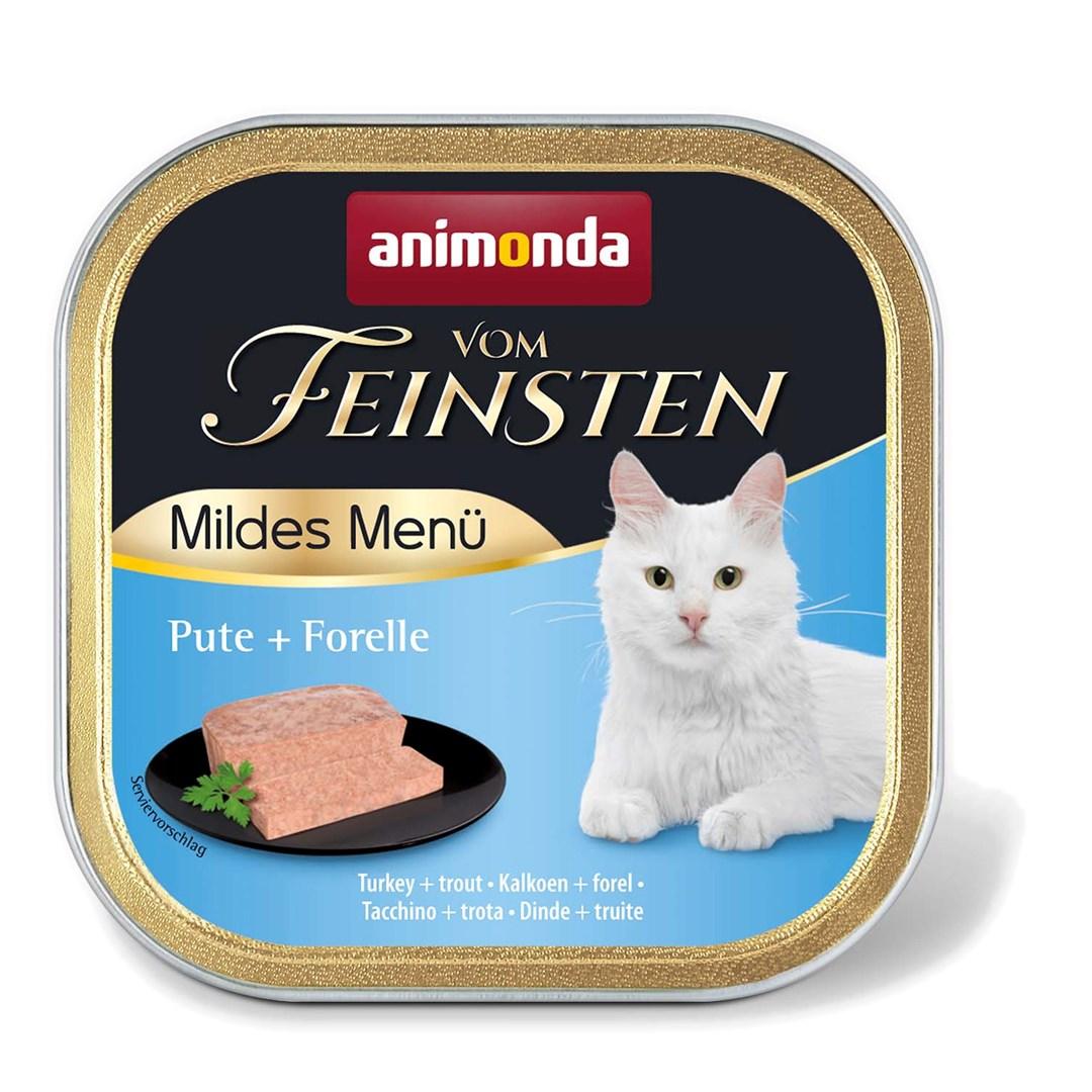 Vådfoder til kat – Animonda Vom Feinsten Mildes Menu kalkun & ørred 100 g