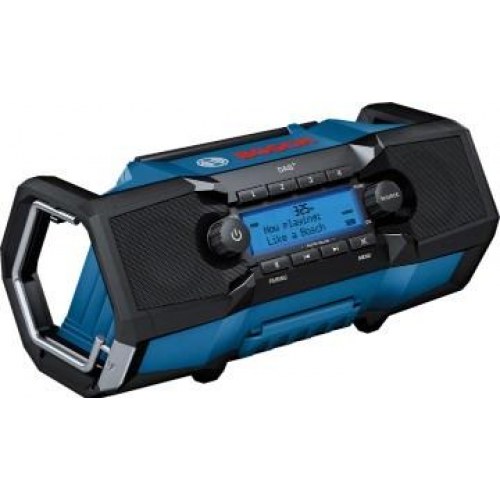 DAB+ radio til byggeplads – Bosch GPB 18V-2 SC Professional, sort/blå