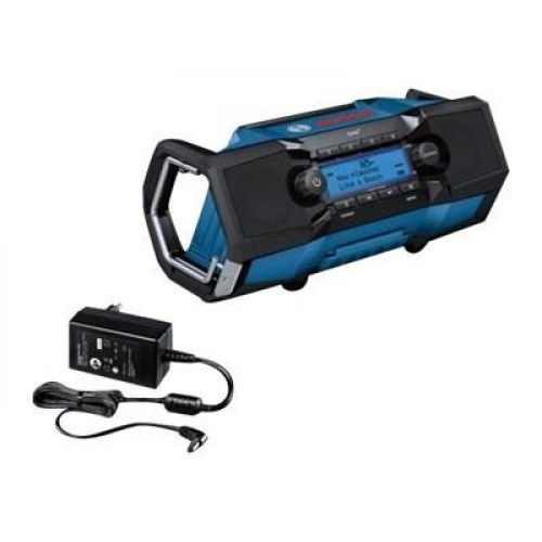 DAB+ radio til byggeplads – Bosch GPB 18V-2 SC Professional, sort/blå